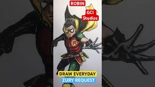 ROBIN / DC COMICS #howtoderawcomics #dccomics