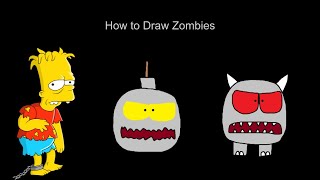 Draw with Bart Simpson: Zombie Bomb and Predatele