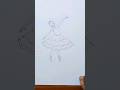 Dancing girl #drawing #short  #shorts