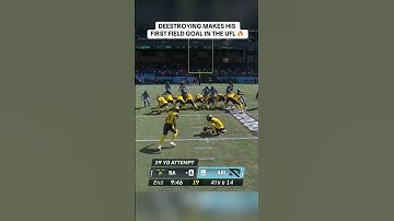 Deestroying’s first UFL field goal 🏈
