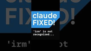 Claudecode Fixing the “irm not recognized” error — Cmd vs PowerShell explained in 30s