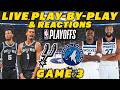 Spurs vs Timberwolves Game 3 Live Play-By-Play 🏀