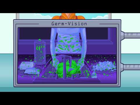 Don't Wash Your Chicken! Germ-Vision Animation