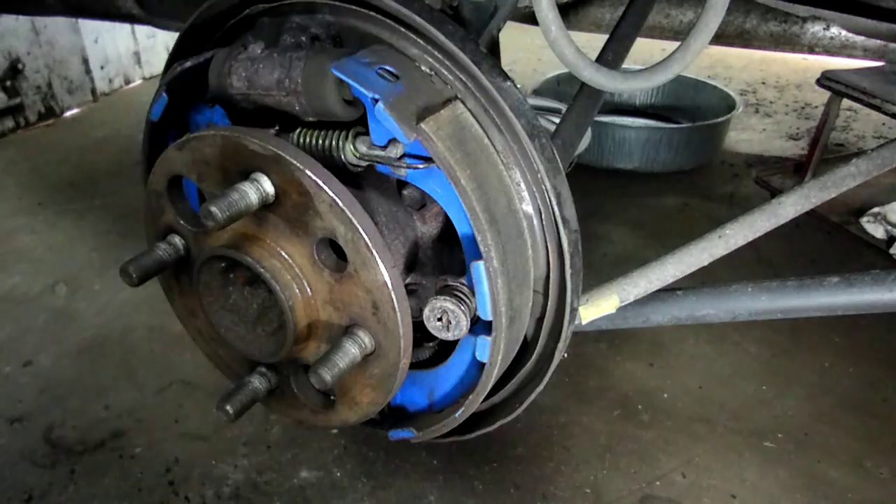 Toyota Corolla Chevrolet Prizm Rear Brake Job Part 1 - YouTube