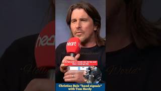 Christian Bale &amp; Tom Hardy secret signals ☝️|| The Dark Knight Rises 2012