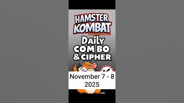 Hamster Kombat GameDev Daily Combo & Daily Cipher November 7 - 8 Claim Your Rewards!