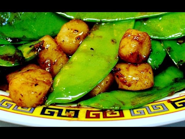 Stir Fry : Baby Scallop with Snow Peas in Oyster Sauce | HAPPY WOK