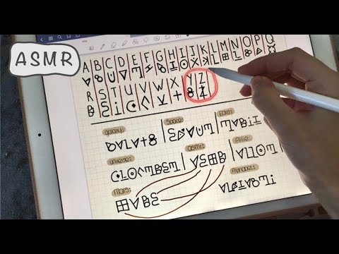 🤍 ASMR - New Alphabet - Clicky Mouth Sounds - Writing Sounds - Whispers