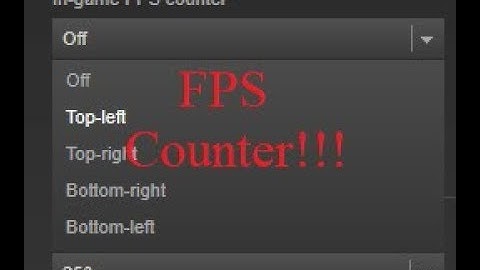 How to Display the in-game FPS Counter "Dont need any program!!!"