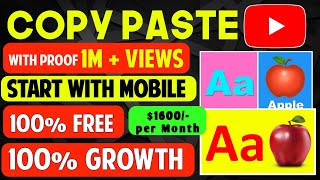 🔴Earned $1600/- Per Month | Make Easy Kids Education Content || High Growth 🤑 High Rpm