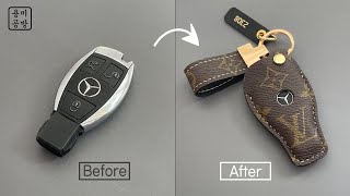 Custom Luxury Mercedes-Benz Key Case in Louis Vuitton Leather!