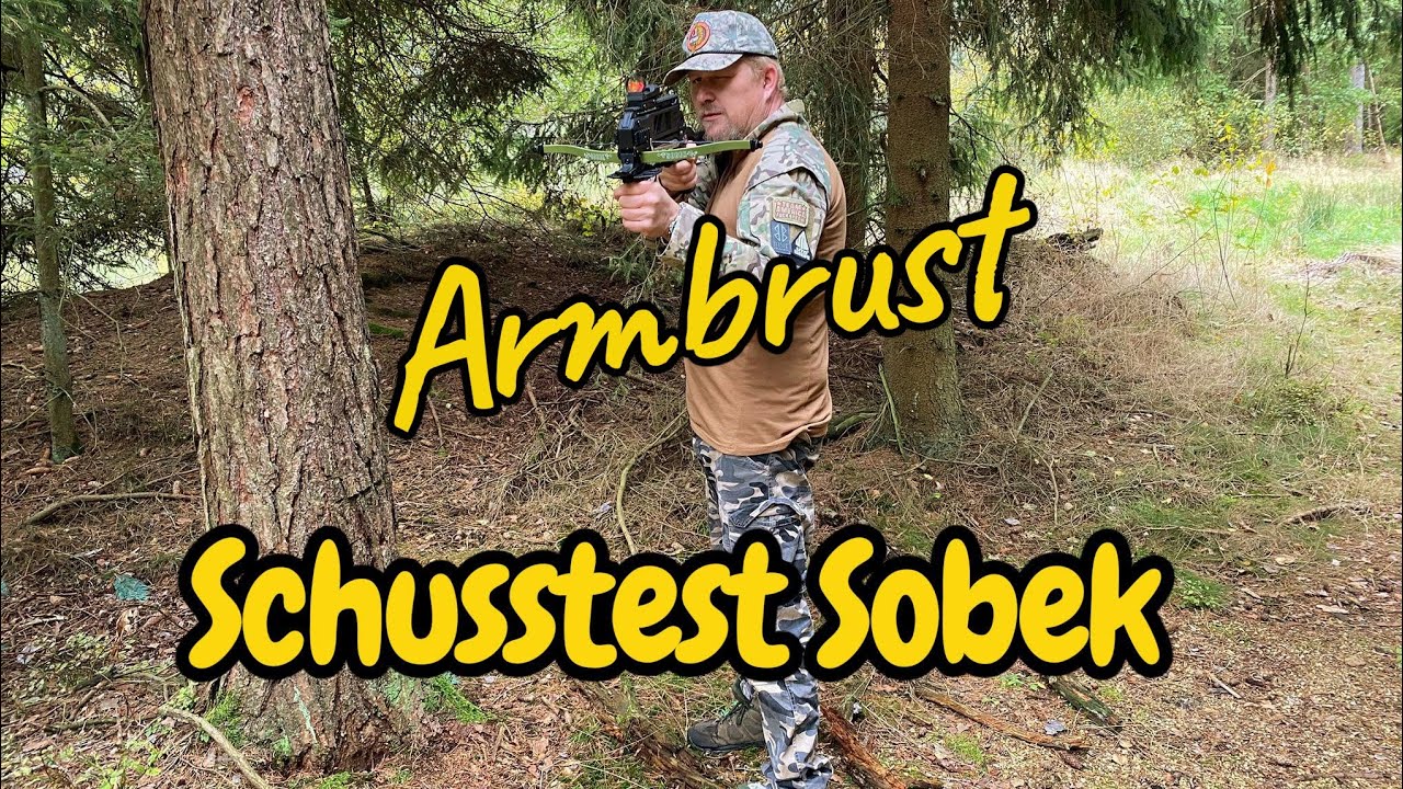 Erster Schusstest der neuen Sobek Armbrust - Steambow - Stinger - Revo - Alligator
