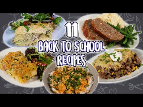 11 Easy Back to School Dinner Recipes | Less Prep Less Cleanup Family Dinners| Recipe Super Comp