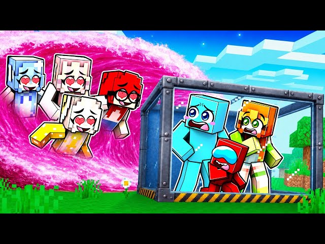 TSUNAMI de CHICAS vs BÚNKER APOCALÍPTICO en Minecraft 