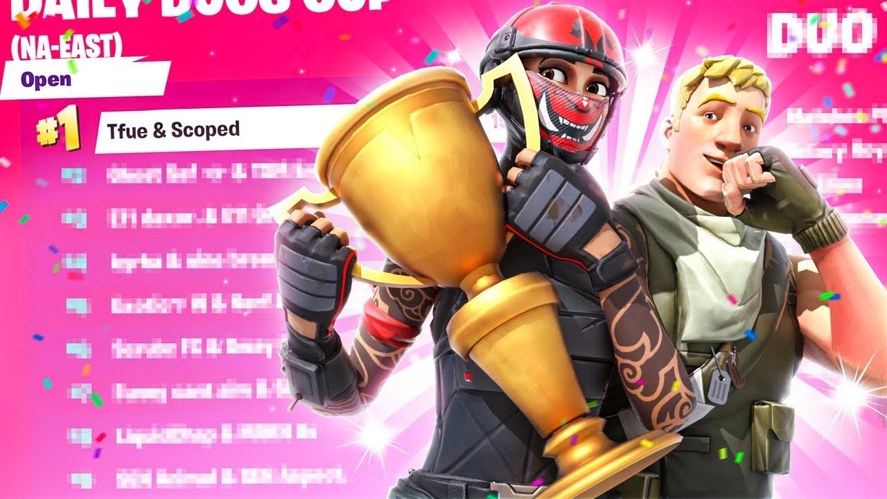 Как мы с Tfue заняли первое место в Duo Cash Cup (лучшие моменты Tfue и Scoped)