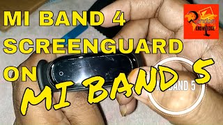 MI BAND 5 SCREEN GUARD | PUTTING MI BAND 4 SCREEN GUARD ON MI BAND 5 screenshot 5