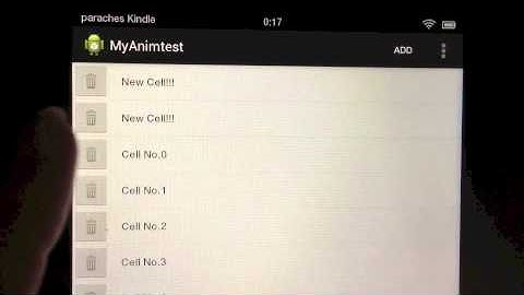 Android ListView Add Cell Animation