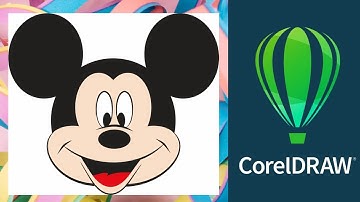 How to create Mickey Mouse Illustration in CorelDRAW. Step by Step Vector Tutorial #MickeyMous