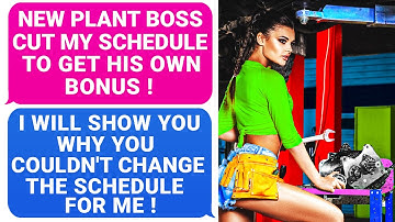New Plant Boss CUT My Schedule To Get a Bonus! You Lost an IRREPLACEABLE Tech I