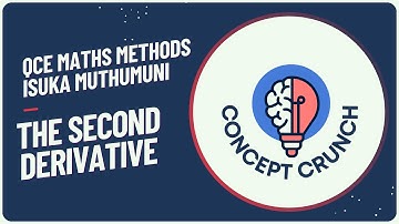 Intro to the Second Derivative | Concept Crunch | QCAA Maths Methods