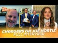 Chargers gm joe hortiz on rv envy working with jim  john harbaugh wide reciever core  more