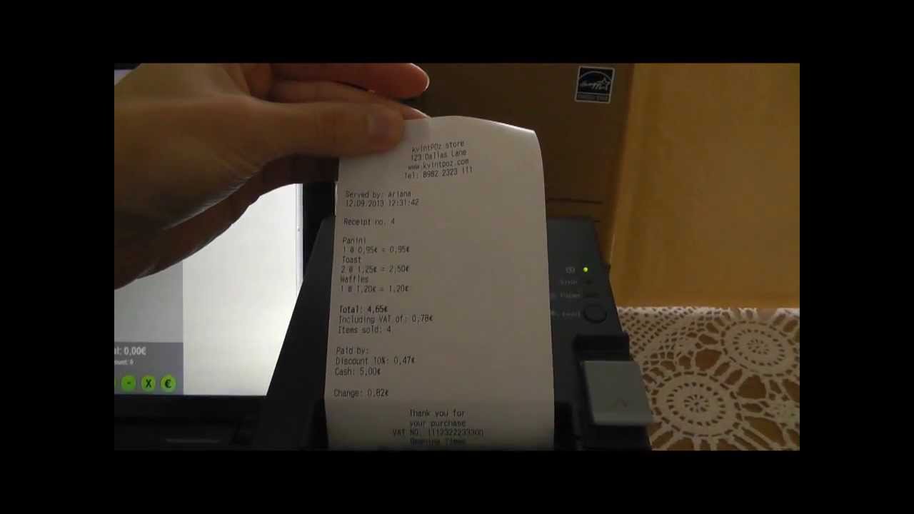 online point of sale printing receipts using epson tm t20 www