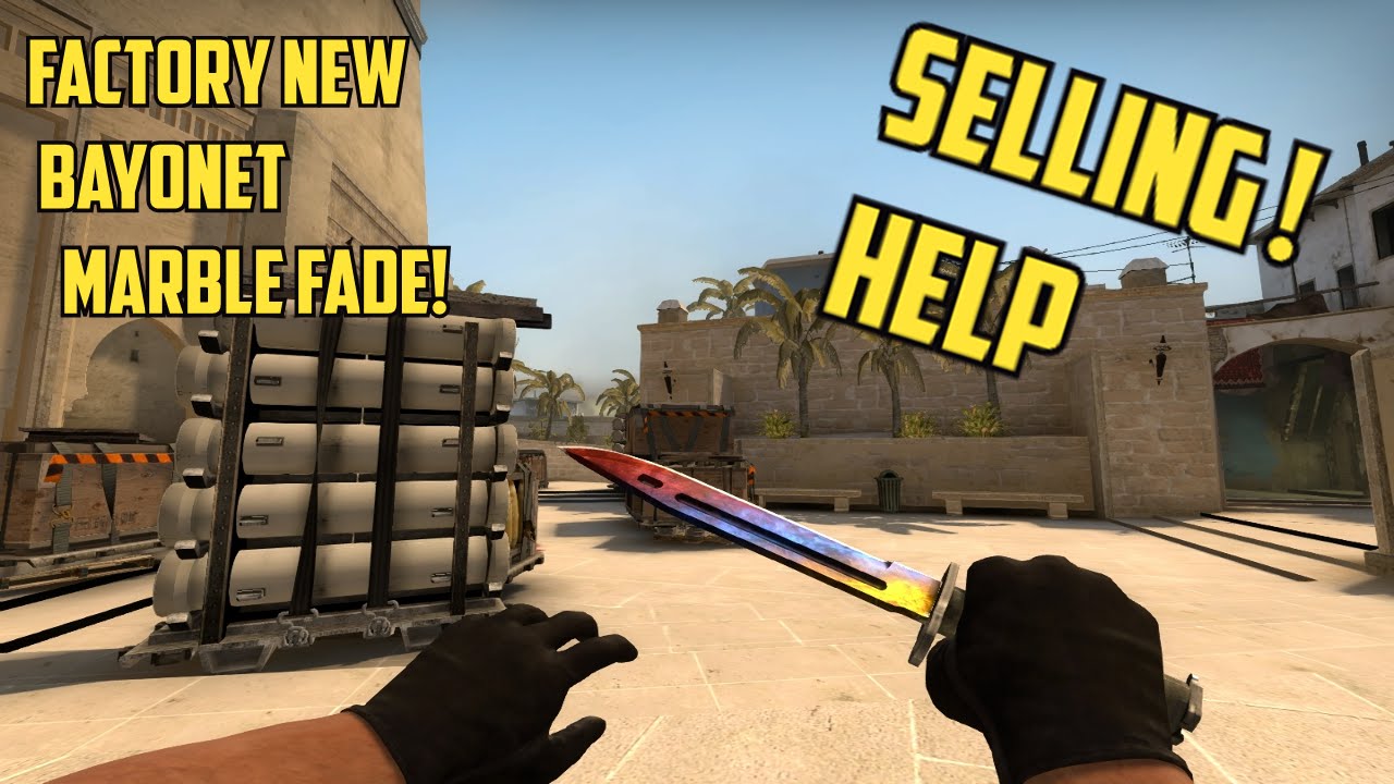 CS:GO | SELLING FN MARBLE FADE BAYONET | PRICE HELP? - YouTube