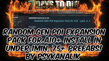7 Days To Die ALPHA 10+ Random Gen Prefab PACK! Install in under 30 seconds! Link In Desc!