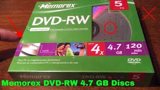 ✅  How To Use Memorex DVD-RW 4.7 GB Discs Review