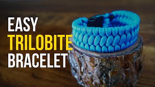 EASY TRILOBITE Paracord Bracelet | TRILOBITE PARACORD BRACELET with buckle