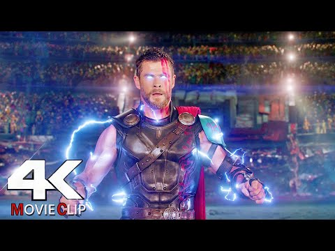 Thor Vs Hulk - Fight Scene Hindi - Thor Ragnarok (2017) Movie CLIP 4K