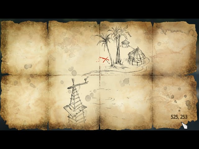 Assassin's Creed IV: Black Flag Treasure map Treasure map Xbox 360, map,  png