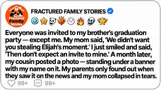 Full My Family Excluded Me From My Brother’s Graduation — Then They Saw My Name on the News News