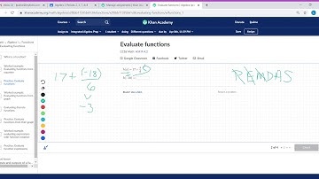 Evaluate functions   Algebra practice   Khan Academy   Google Chrome 2020 04 07 10 15 04