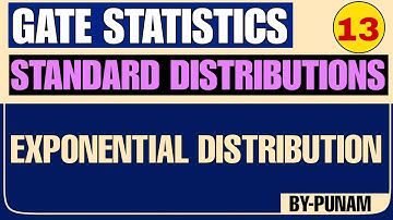 Exponential distribution | Solved examples |ONE SHOT VIDEO | GATE STATISTICS | Statistics by Punam |