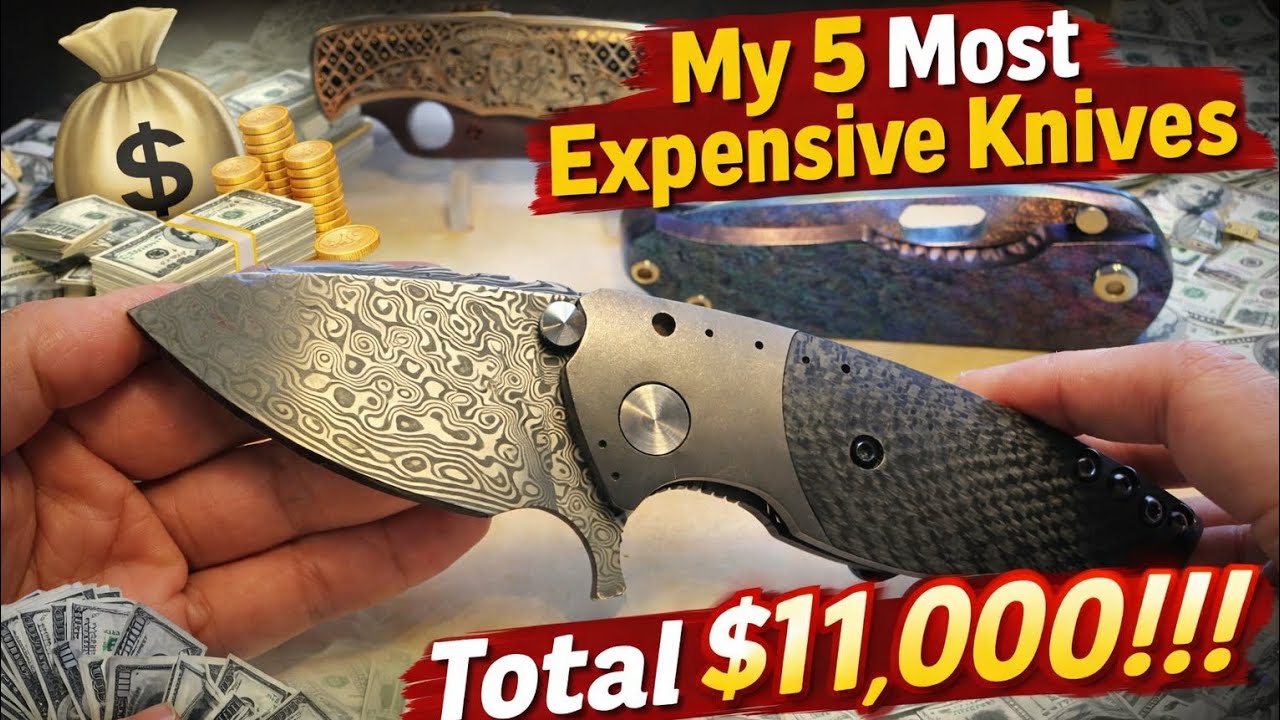 Knife Talk: Top 5 Most Expensive Knives in My Collection 💸 | Total Valued at $11,000