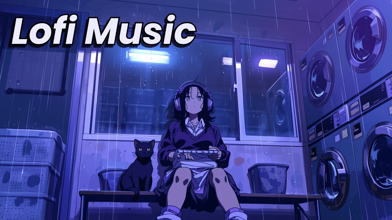 Lofi Music - Rainy Night at the Laundromat