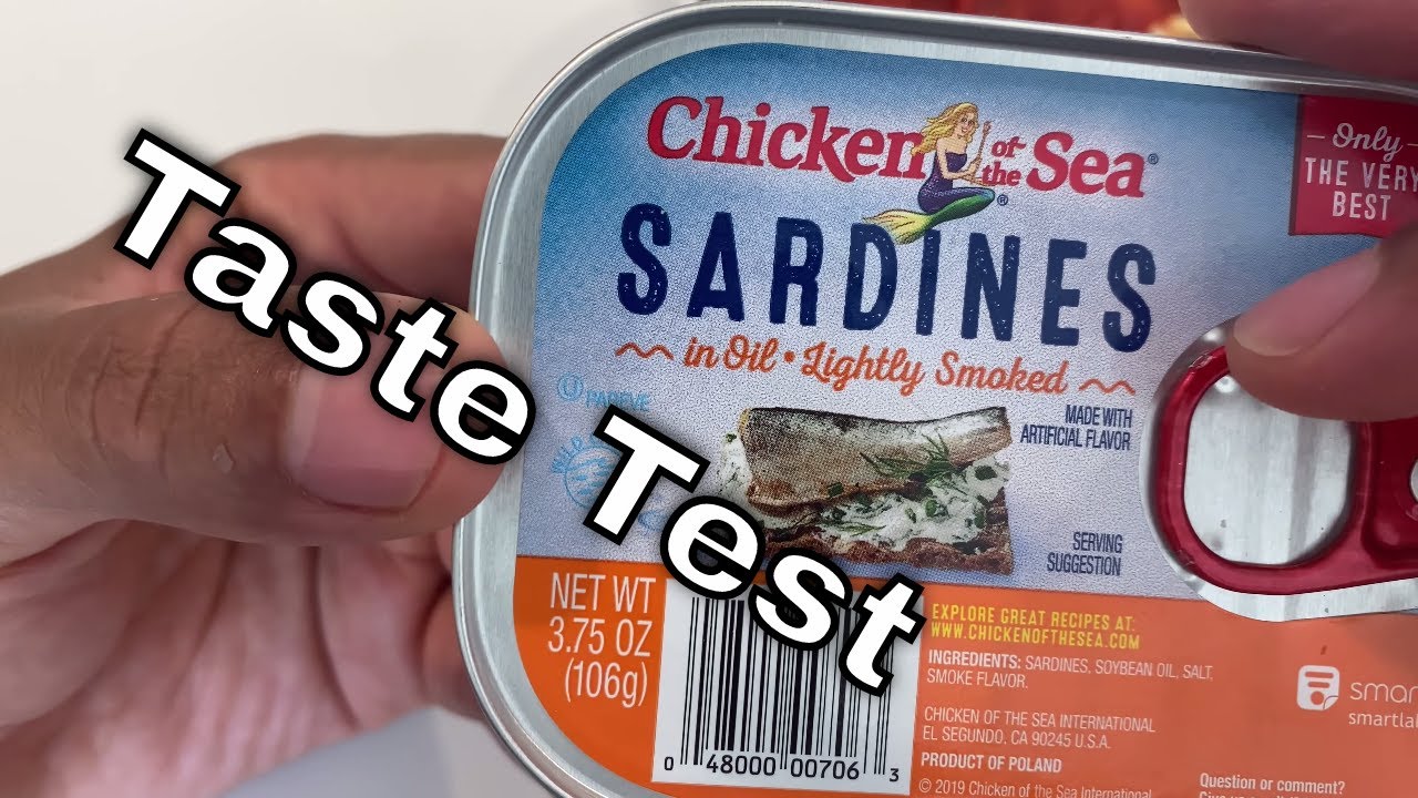 Chicken of The Sea Sardines in Oil Lightly Smoked REVIEW YouTube