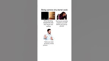 Being camera shy starter pack meme #Memes