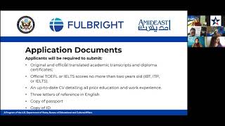 Information Session on the Fulbright Foreign Student Program - جلسة تعليمية عن برنامج فولبرايت