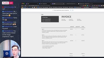 Designing an invoice template