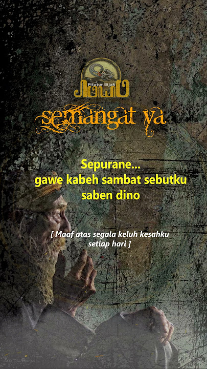 Semangat Ya || Story WA Jawa Bijak 30 detik🔥 #shorts