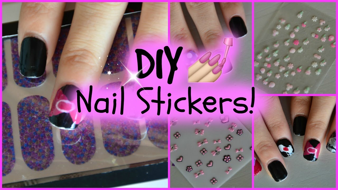 DIY NAIL STICKERS! YouTube