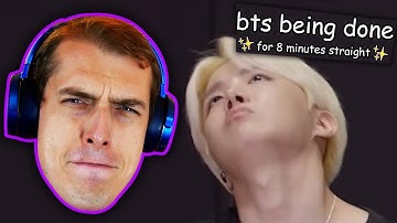 Comedian Reacts to bts being done with interviews for 8 minutes straight