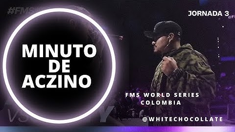 EL MEJOR MINUTO DEL AÑO ACZINO vs CHUTY | FMS WORLD SERIES 2024 #rap #fms #colombia #beats