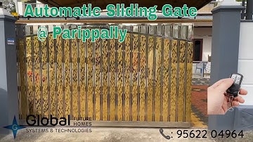 Modern Automatic Sliding Gate installed @ Parippally, Trivandrum | Gate Automation | 📞 9562204964