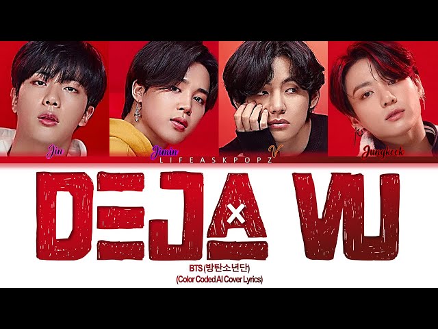 [AI Cover - REQUESTED] BTS (VL) - Deja Vu Lyrics | by TXT (by: @cintiaszabo4850 u0026 @houleye9401) class=