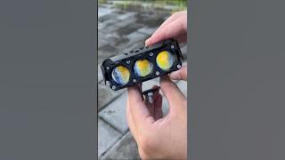 3 Lens LED Fog Light with motorbike . #ledfoglamp #light #motorbike