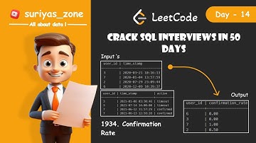 14) 1934.Confirmation Rate | SQL Interview Question | Data Engineer Interview Questions