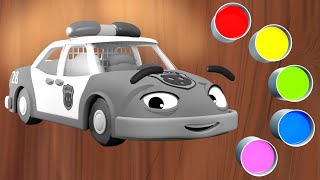 🚓🎨 Playful Patrol Learning Colors with Police Car - Finger Family & Kids Songs